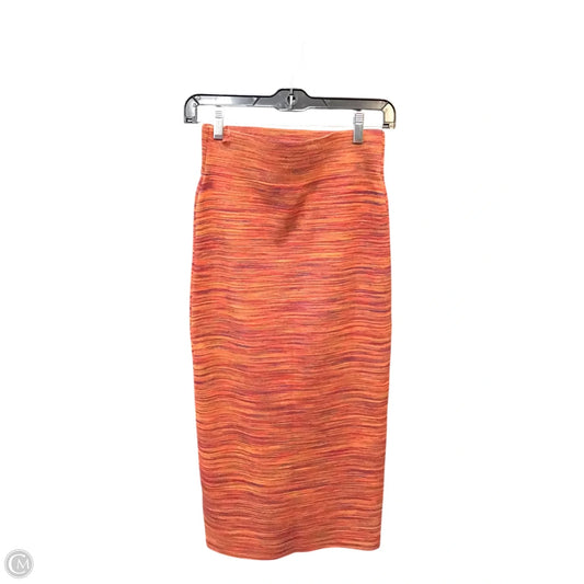 Skirt Midi By Maeve In Orange, Size: S