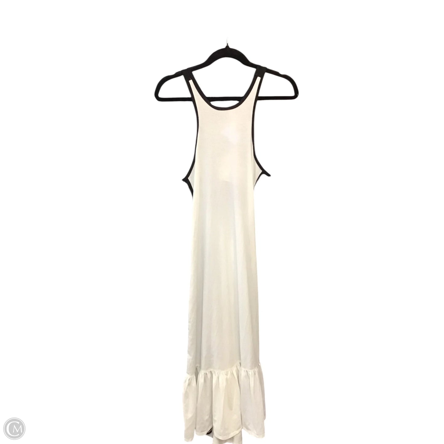 Dress Casual Midi By Daily Practice By Anthropologie In Black & Cream, Size: M