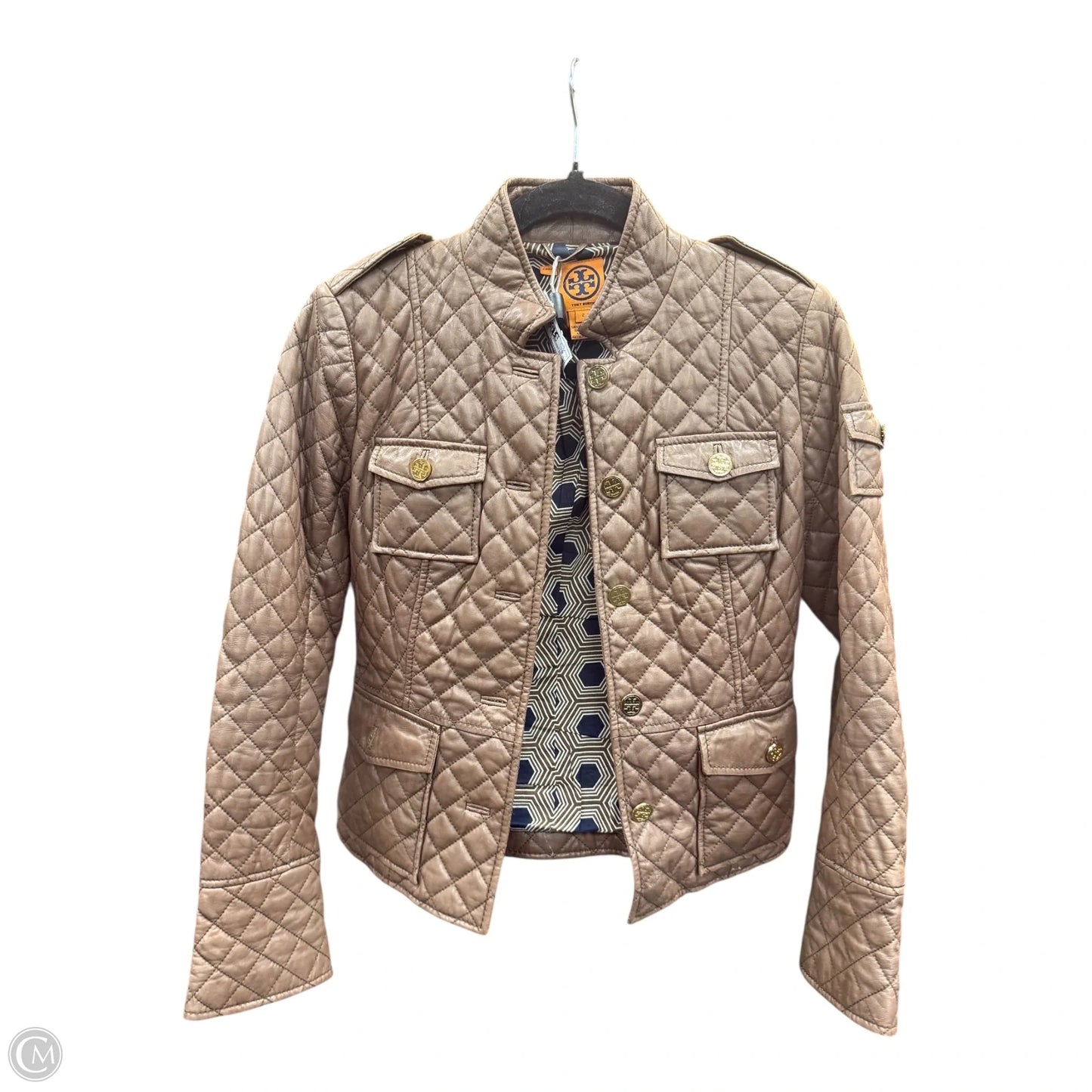 Jacket Designer By Tory Burch In Brown, Size: 2