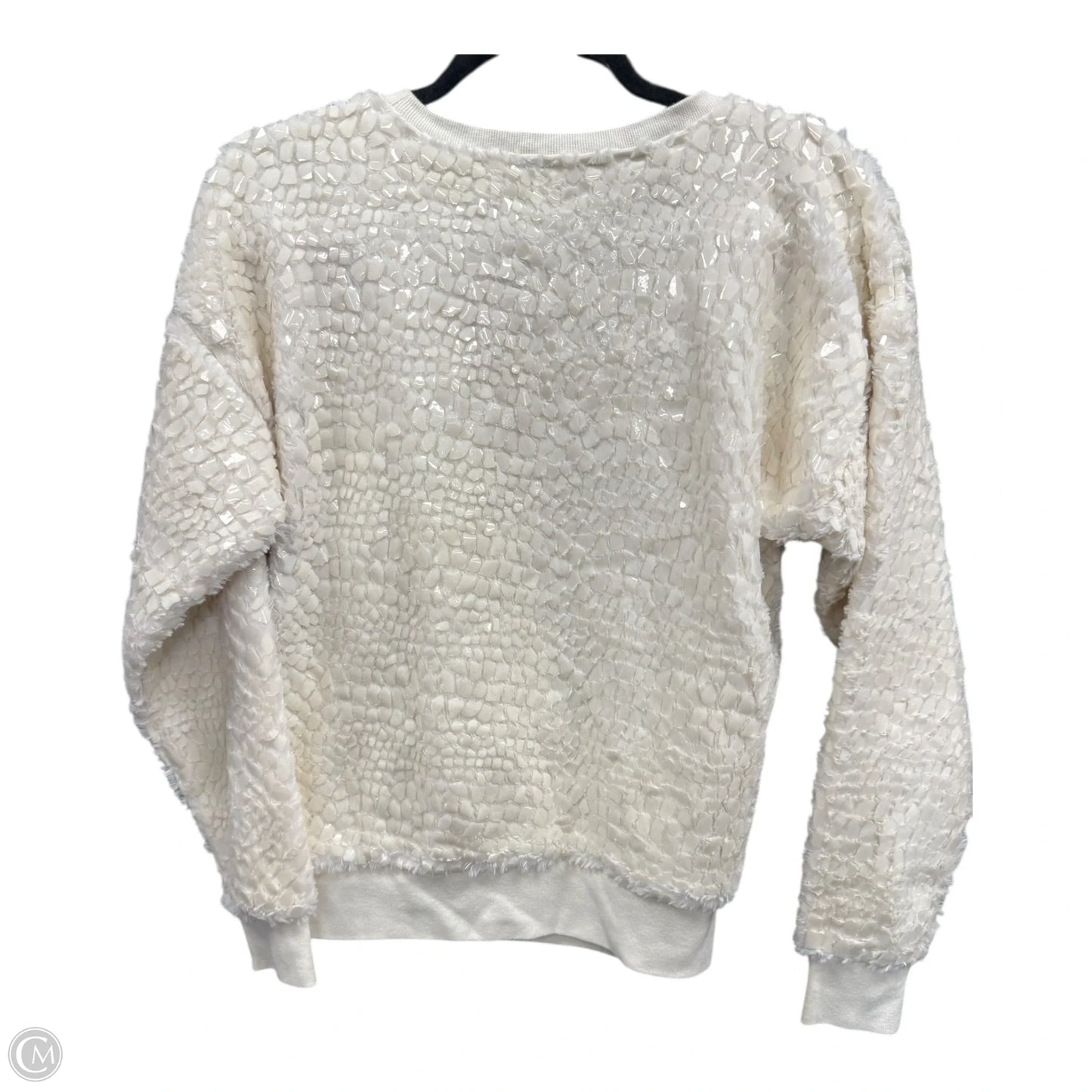 Sweater/Sweatshirt By Ann Taylor In Cream, Size: S
