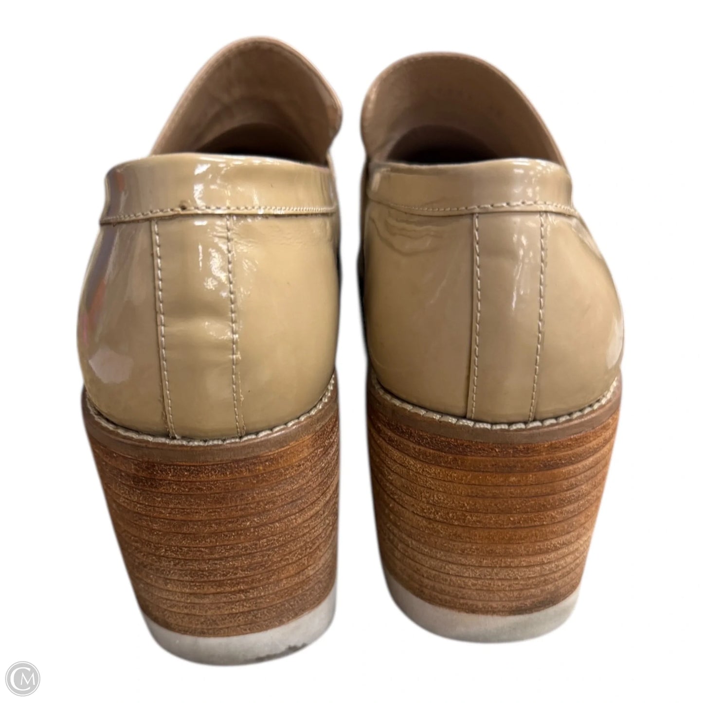 Shoes Heels Wedge By Clothes Mentor In Tan, Size: 7.5