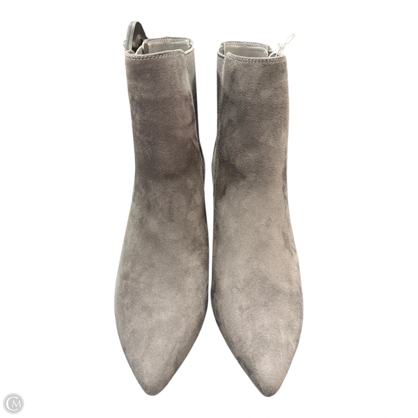 Boots Ankle Heels By Gap In Grey, Size: 8
