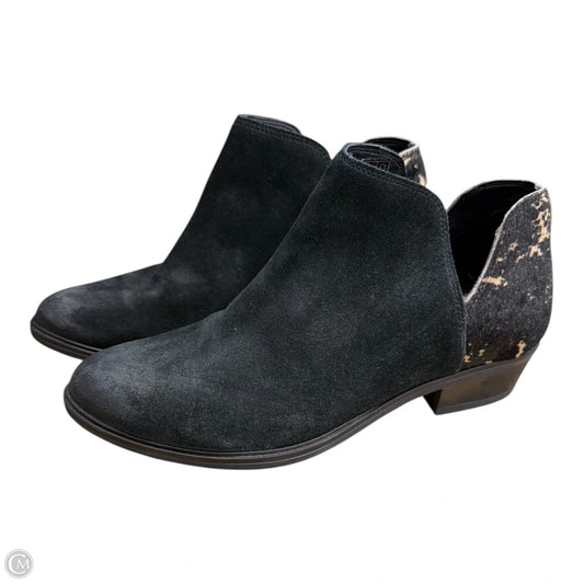 Boots Ankle Heels By Clothes Mentor In Black, Size: 9