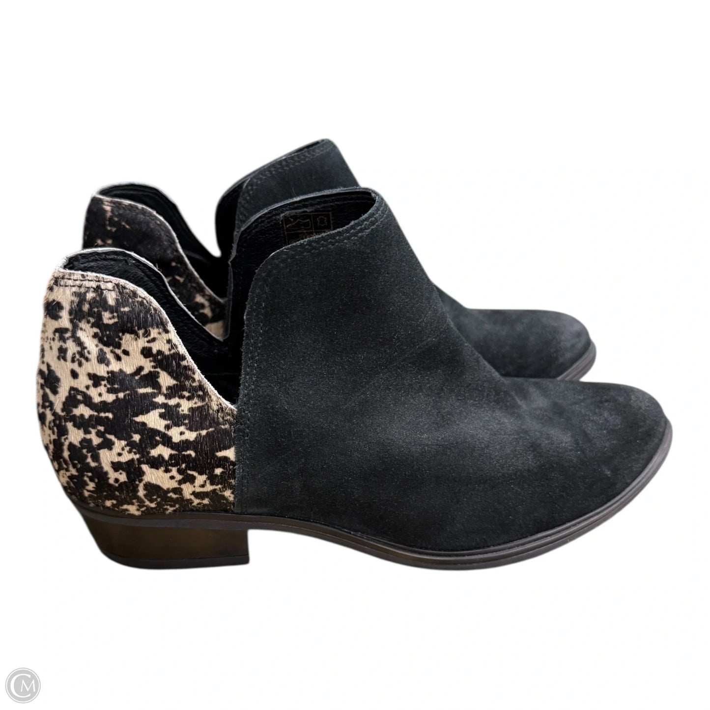 Boots Ankle Heels By Clothes Mentor In Black, Size: 9