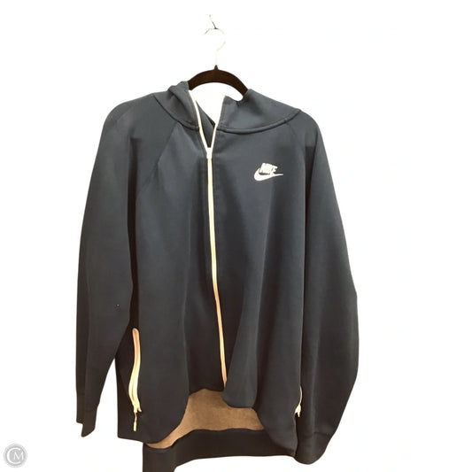 Sweatshirt Hoodie By Nike Apparel In Blue, Size: 3x