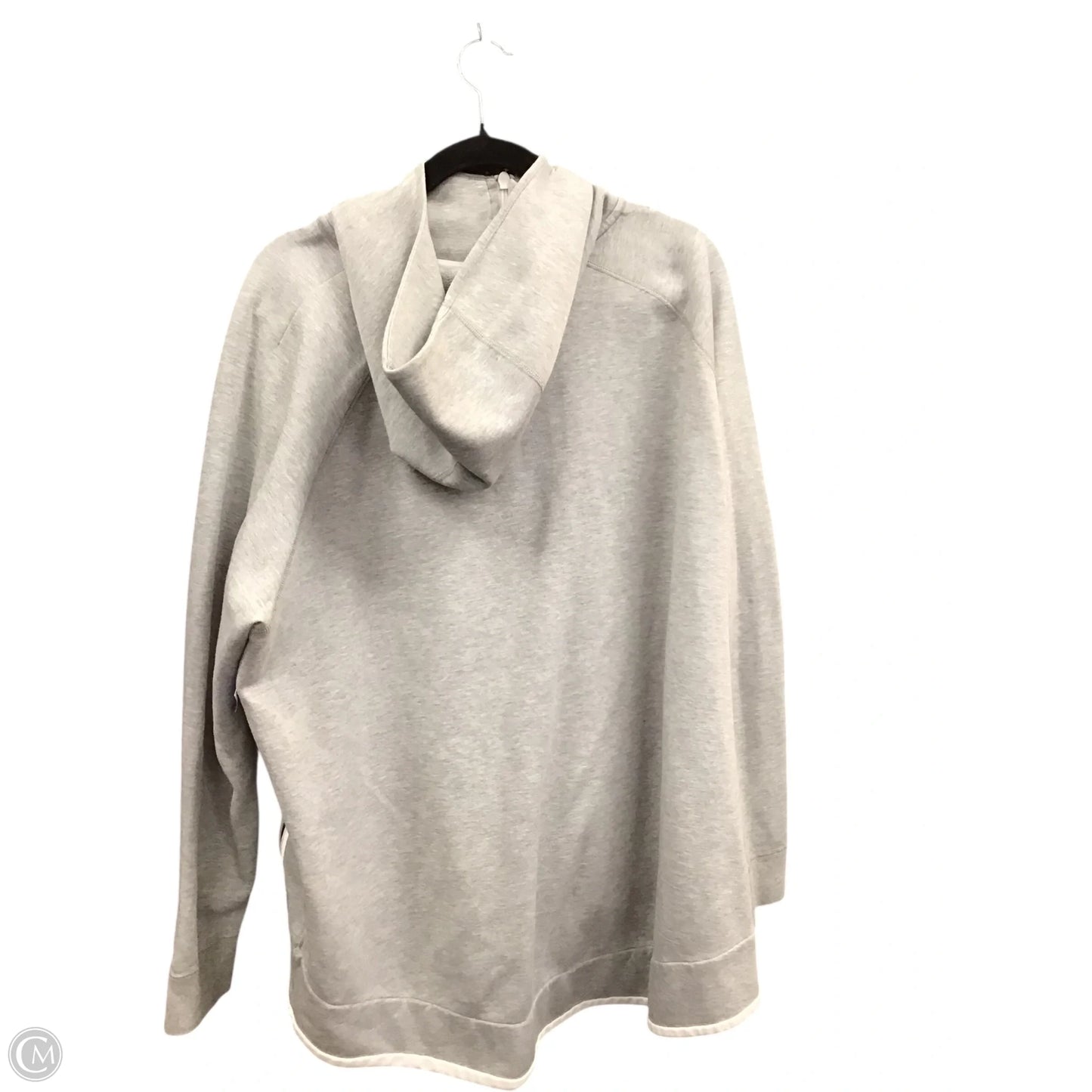 Sweatshirt Hoodie By Nike Apparel In Grey, Size: 3x