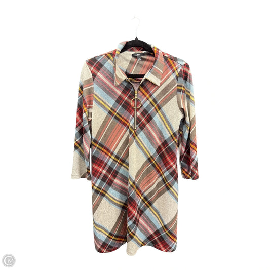 Dress Casual Short By R And K Originals In Plaid Pattern, Size: M