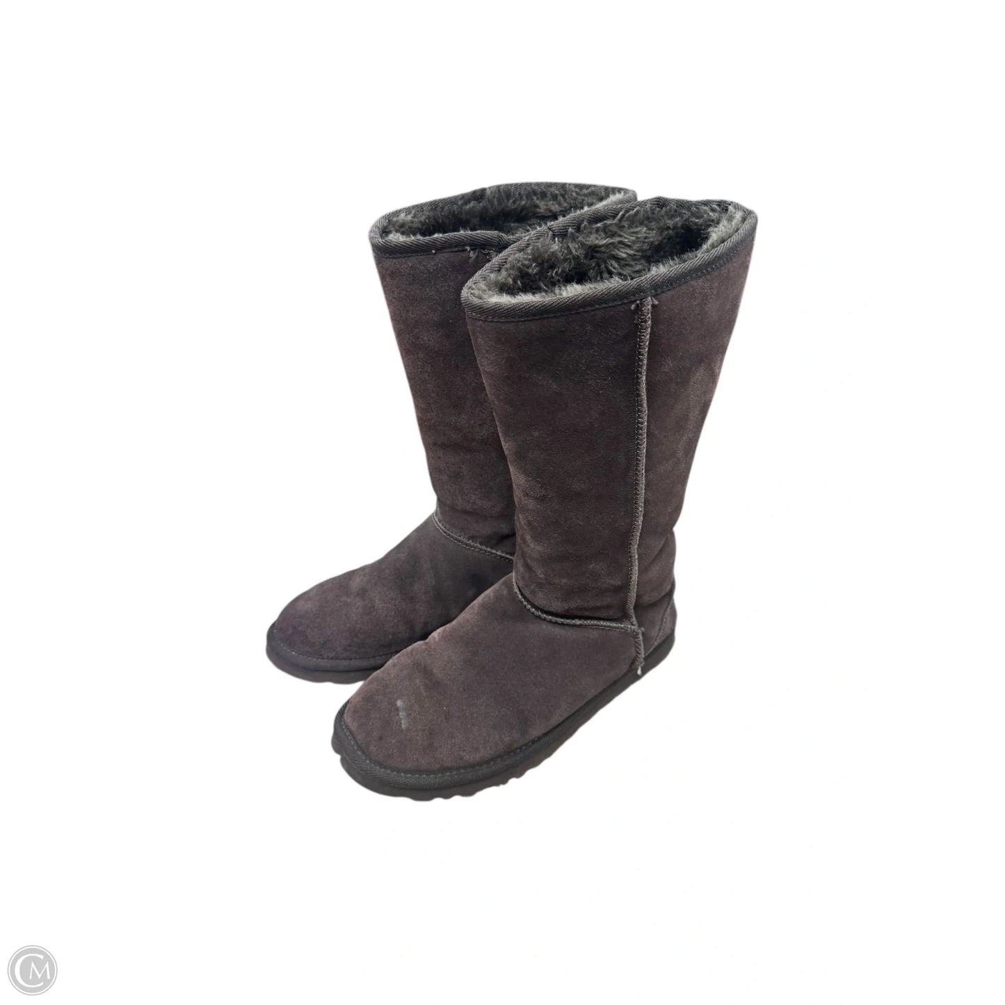 Boots Designer By Ugg In Brown, Size: 9