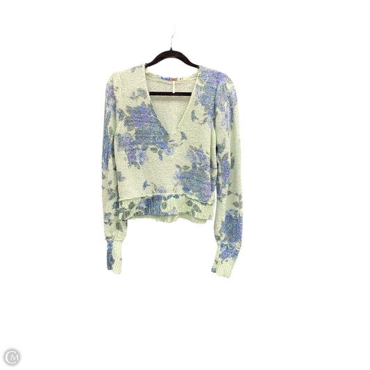 Sweater By Free People In Floral Print, Size: Sp