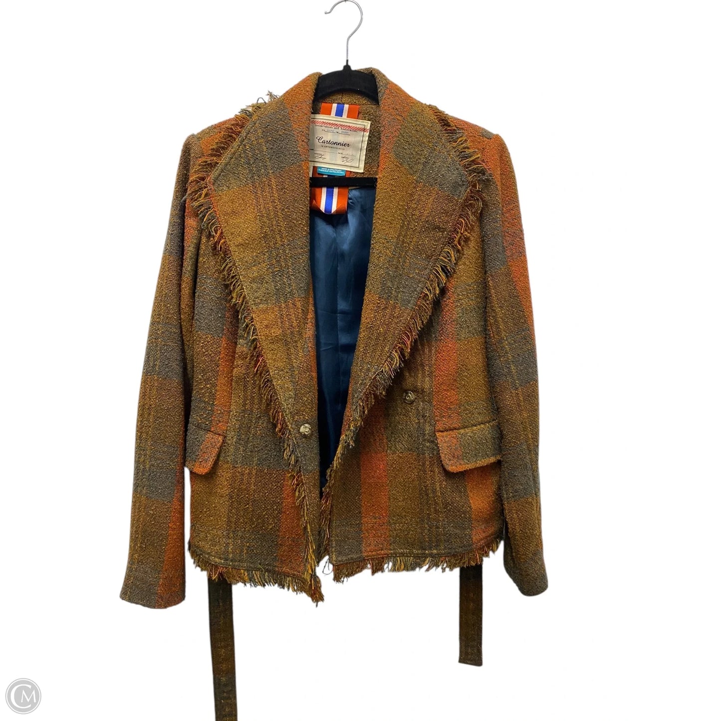 Blazer By Cmb In Plaid Pattern, Size: 6