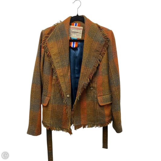 Blazer By Cmb In Plaid Pattern, Size: 6