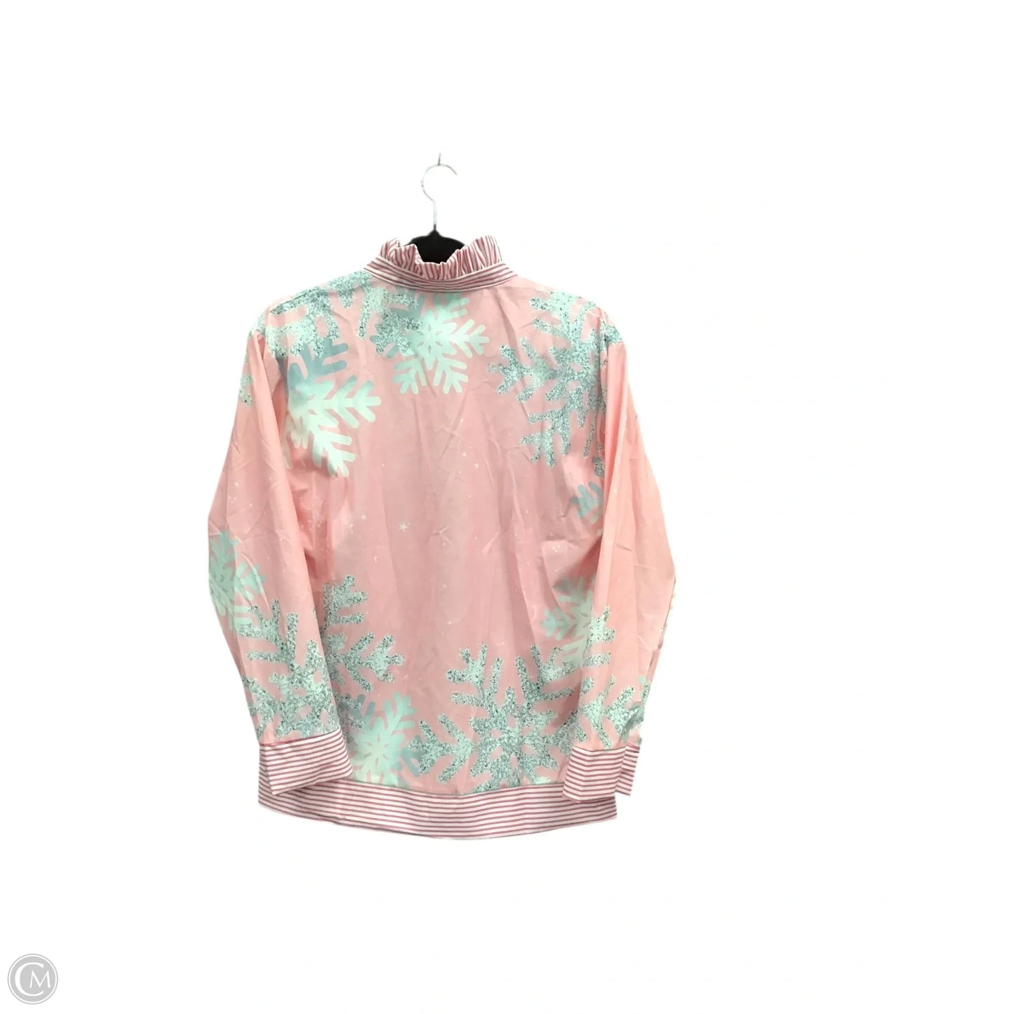 Top Long Sleeve By Clothes Mentor In Grey & Pink, Size: S