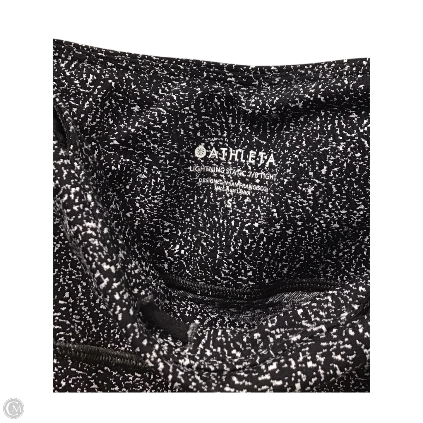 Athletic Leggings By Athleta In Black & White, Size: S