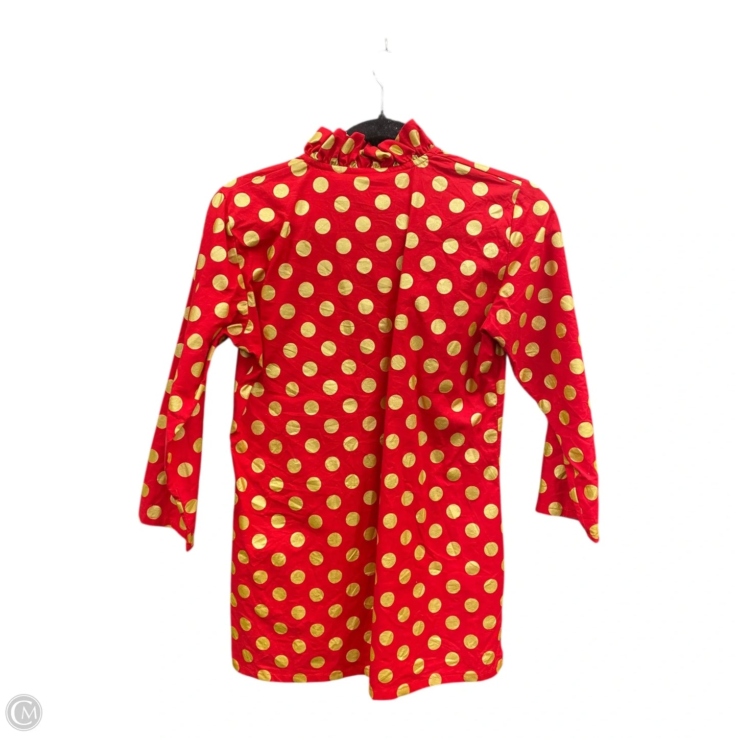 Tunic 3/4 Sleeve By Clothes Mentor In Polkadot Pattern, Size: S