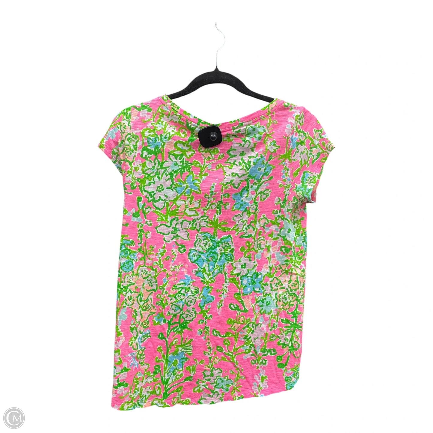 Top Short Sleeve Designer By Lilly Pulitzer In Floral Print, Size: S