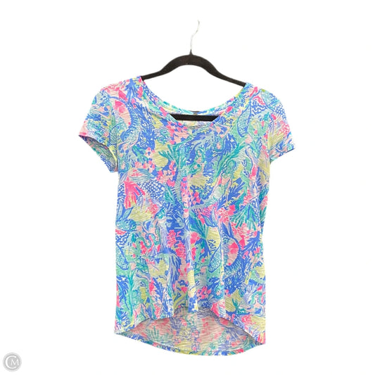 Top Short Sleeve Designer By Lilly Pulitzer In Multi-colored, Size: Xs