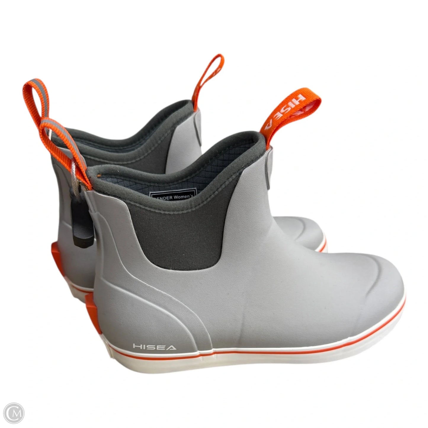 Boots Rain By Hisea In Grey & Orange, Size: 7