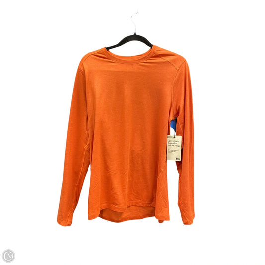 Athletic Top Long Sleeve Crewneck By Rei In Orange, Size: 1x