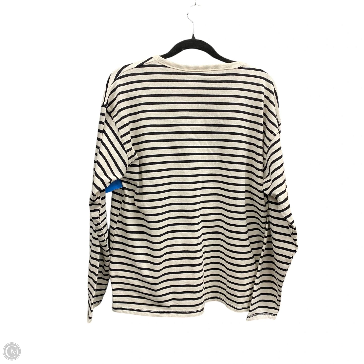 Top Long Sleeve By Zara In Striped Pattern, Size: Xl