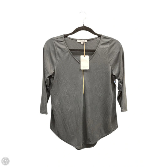 Top 3/4 Sleeve By Green Envelope In Black, Size: Xs