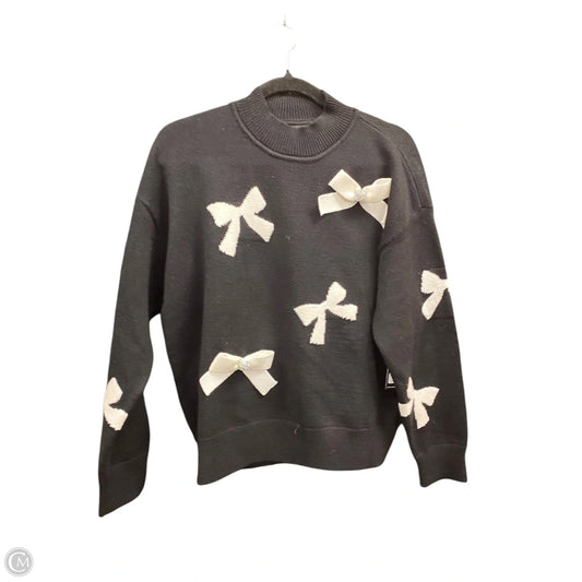 Sweater Designer By Karl Lagerfeld In Black & White, Size: L