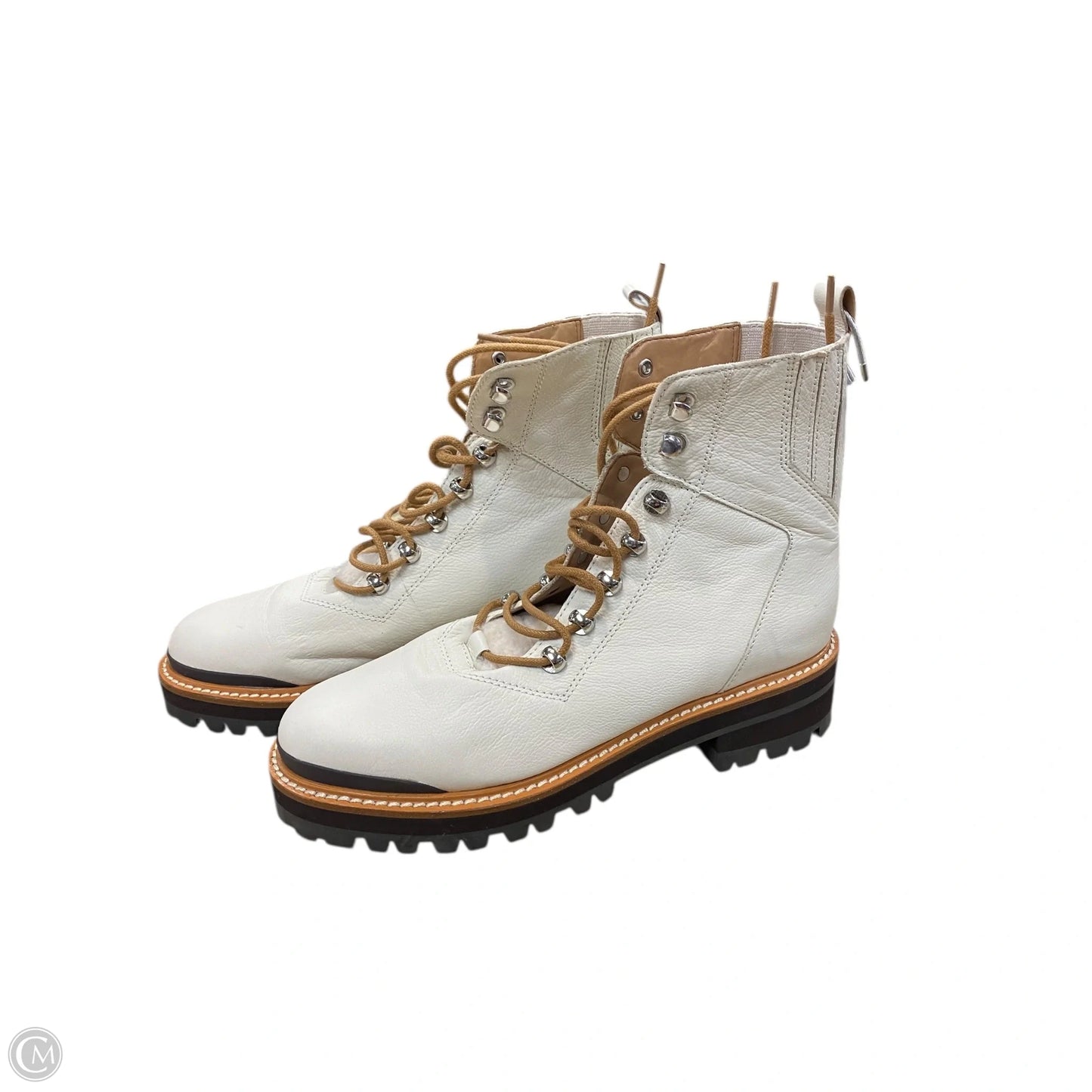 Boots Combat By Marc Fisher In Cream, Size: 8.5
