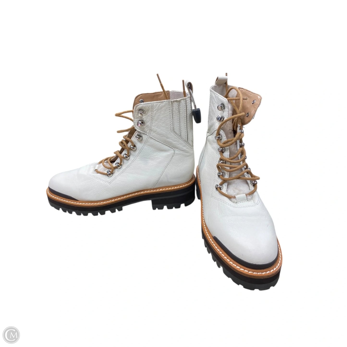 Boots Combat By Marc Fisher In Cream, Size: 8.5