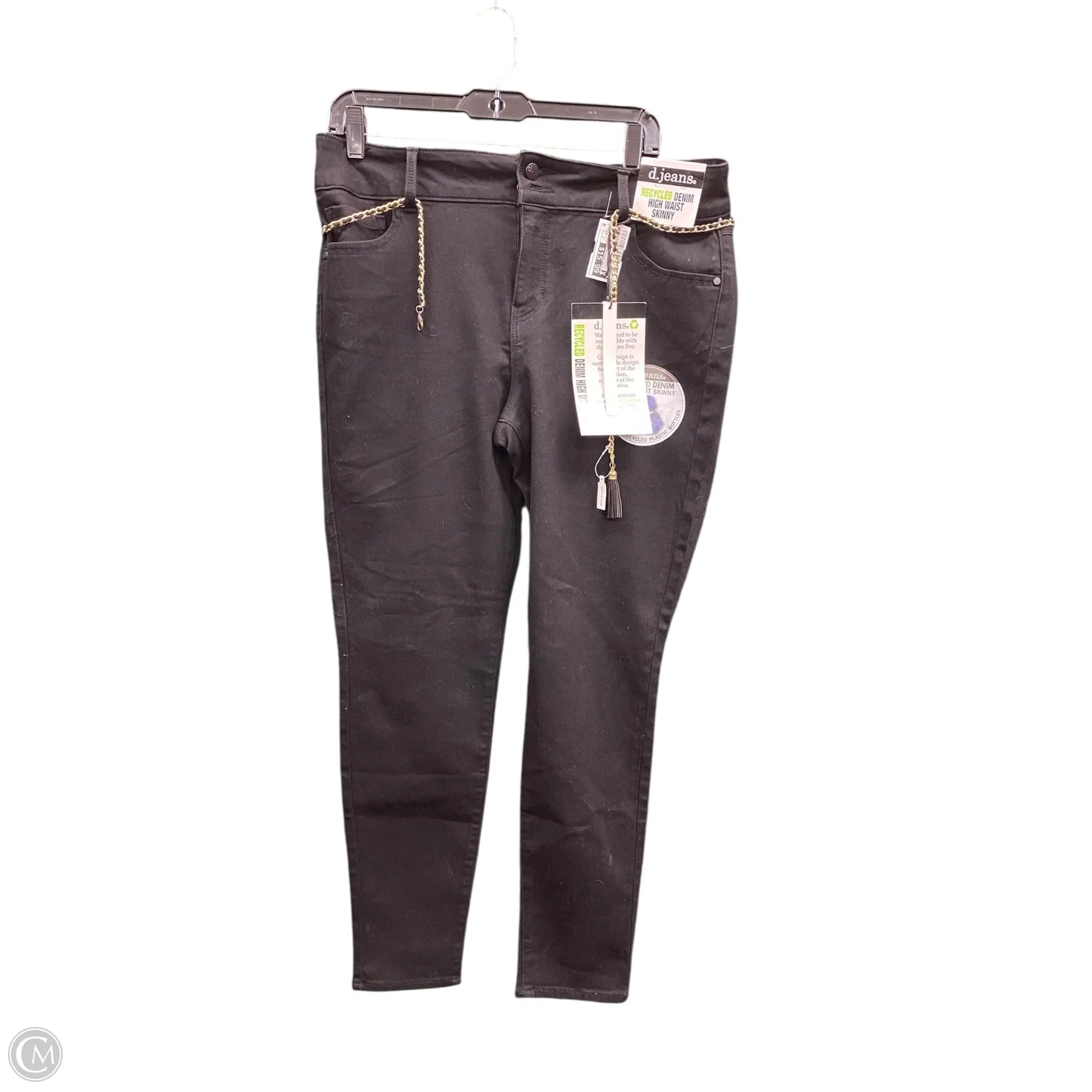 Jeans Skinny By D Jeans In Black, Size: 14