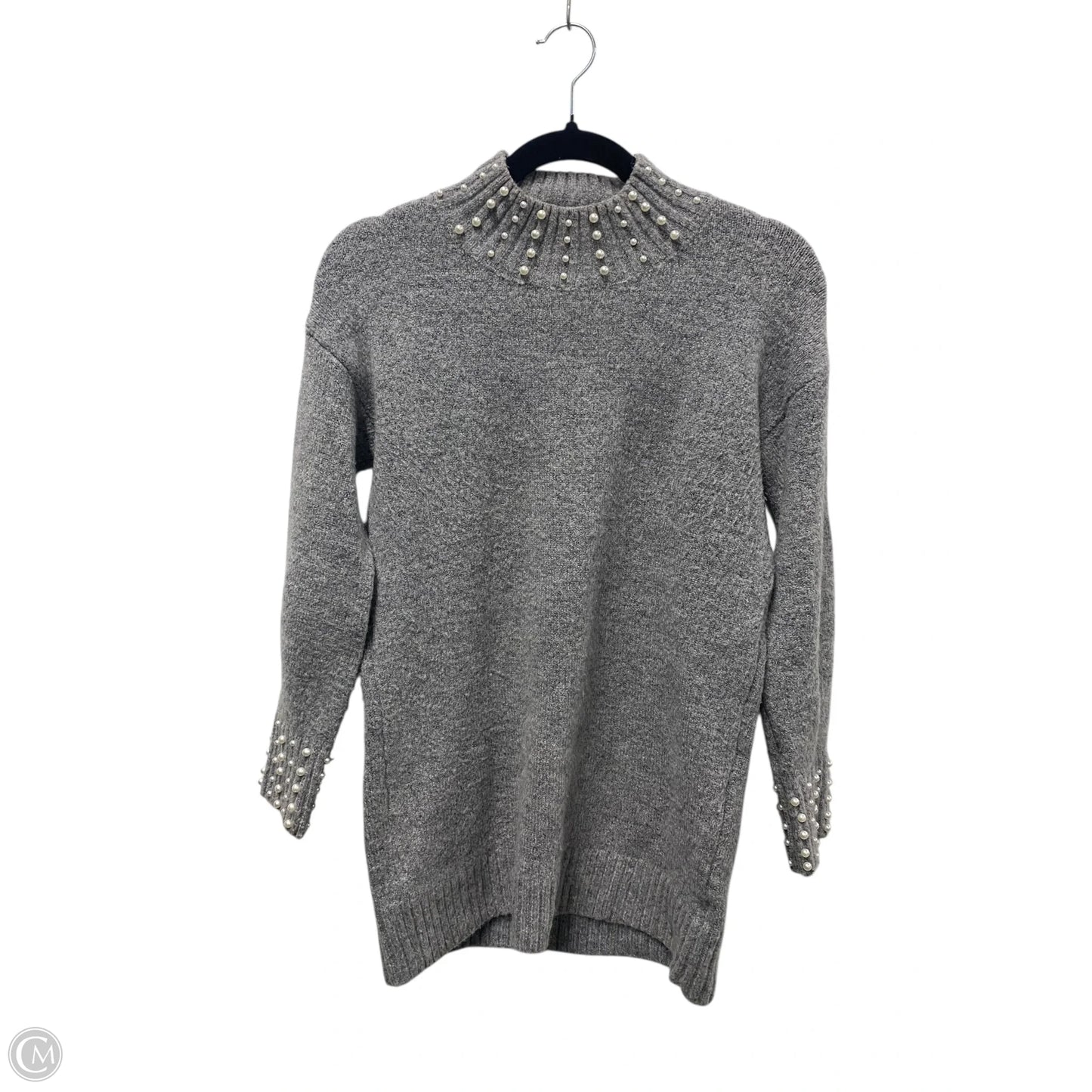 Sweater By Dreamers In Cream & Grey, Size: S
