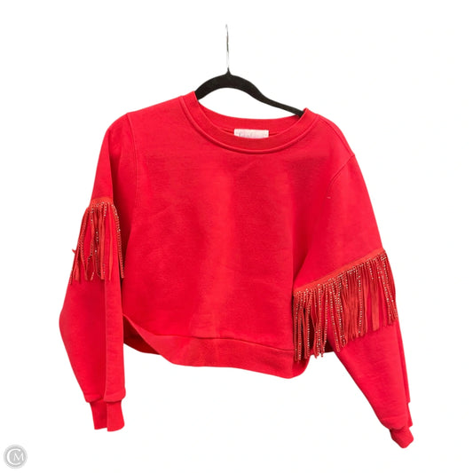 Sweatshirt Crewneck By Clothes Mentor In Silver, Size: S