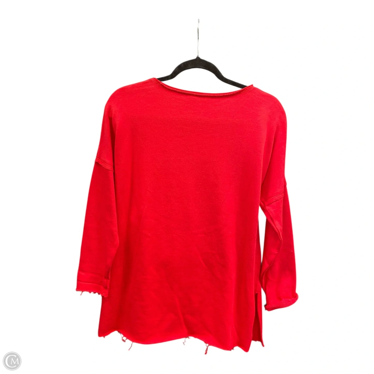 Sweatshirt Crewneck By Crown And Ivy In Gold & Red, Size: Sp