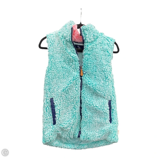 Vest Fleece By Simply Southern In Green & Pink, Size: S