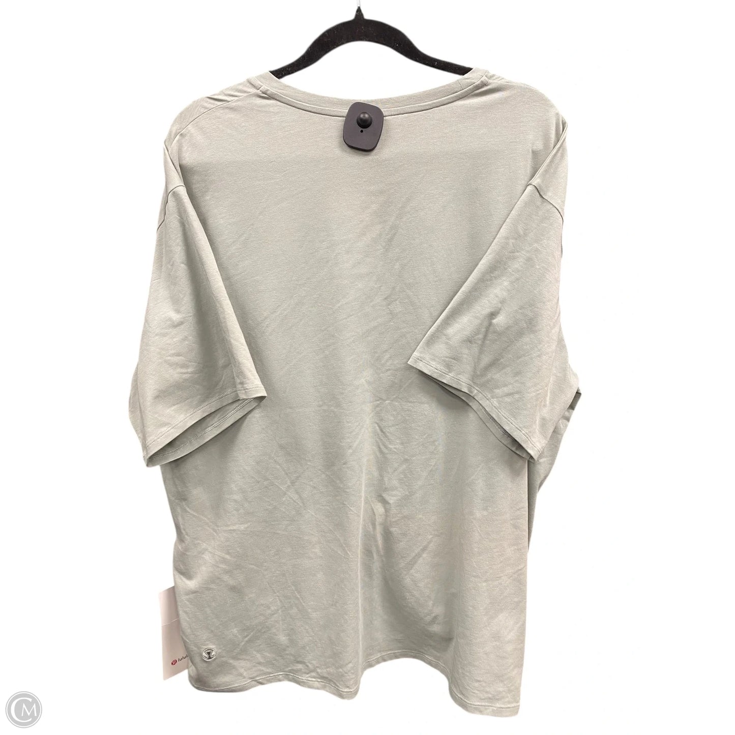 Athletic Top Short Sleeve By Lululemon In Green, Size: Xl