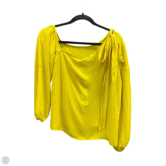 Blouse 3/4 Sleeve By Clothes Mentor In Yellow, Size: M