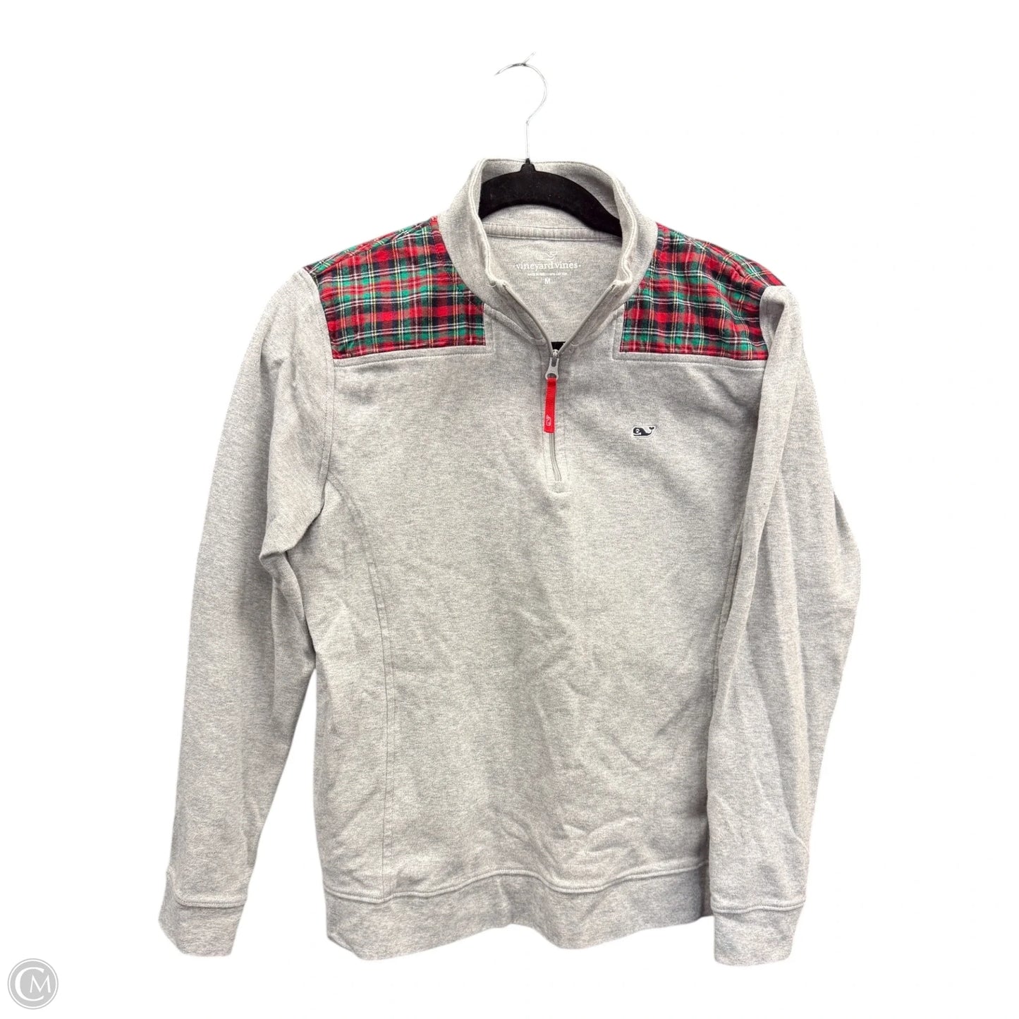 Sweatshirt Collar By Vineyard Vines In Grey, Size: M