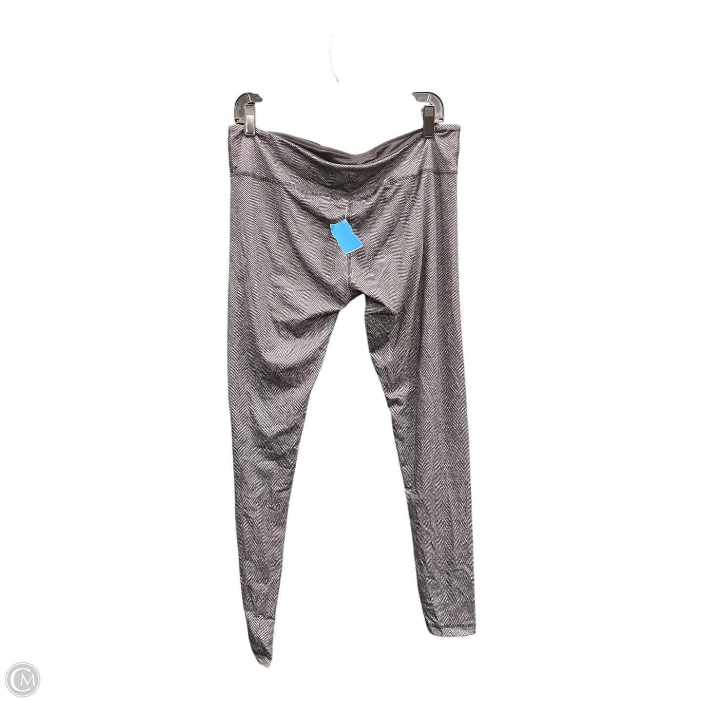 Athletic Leggings By Clothes Mentor In Black & Grey, Size: Xl