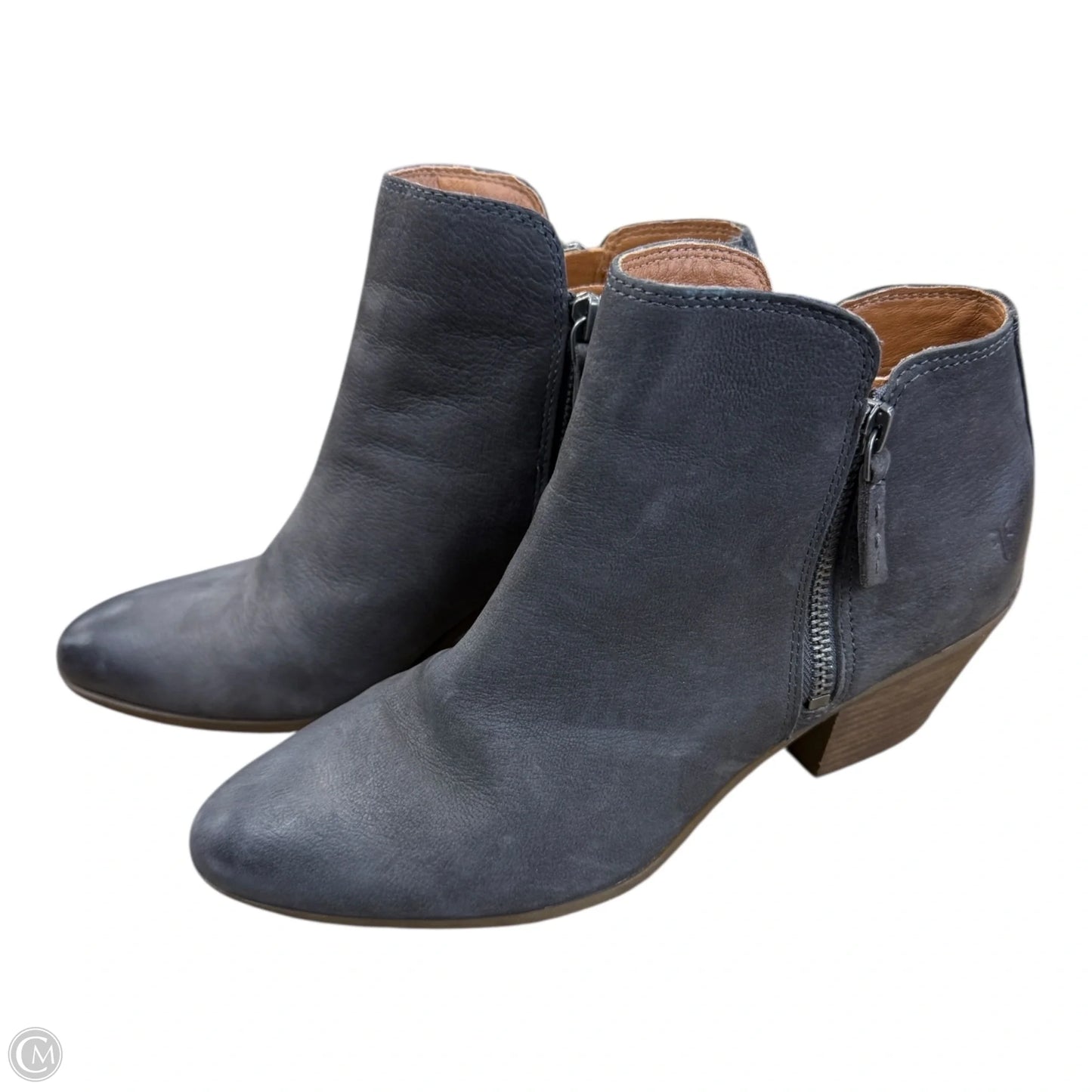 Boots Designer By Frye In Grey, Size: 9