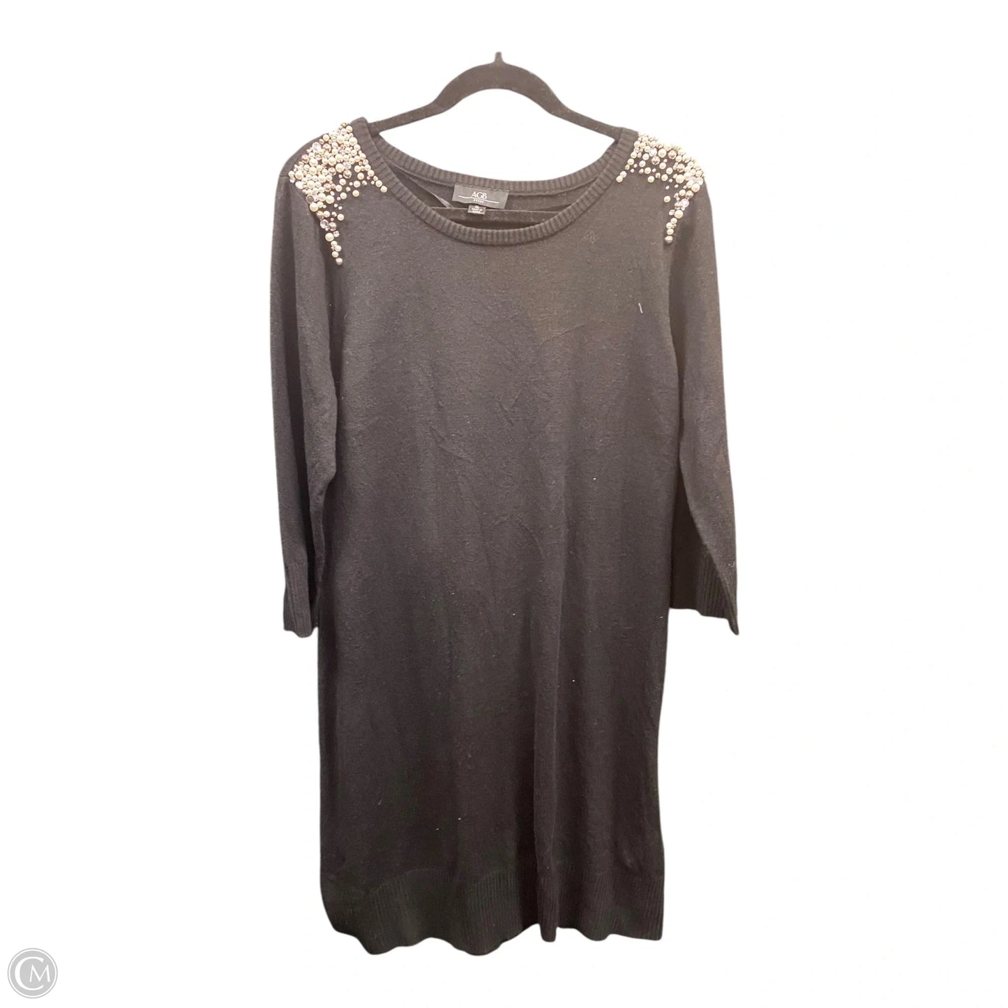 Dress Sweater By Agb In Black, Size: Xl