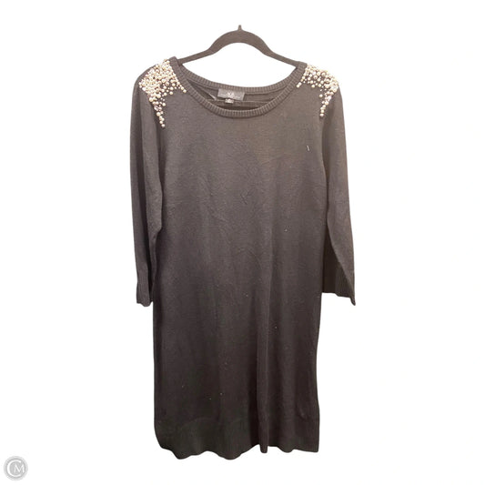 Dress Sweater By Agb In Black, Size: Xl