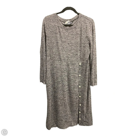 Dress Casual Midi By Bloomchic In Grey, Size: Xl