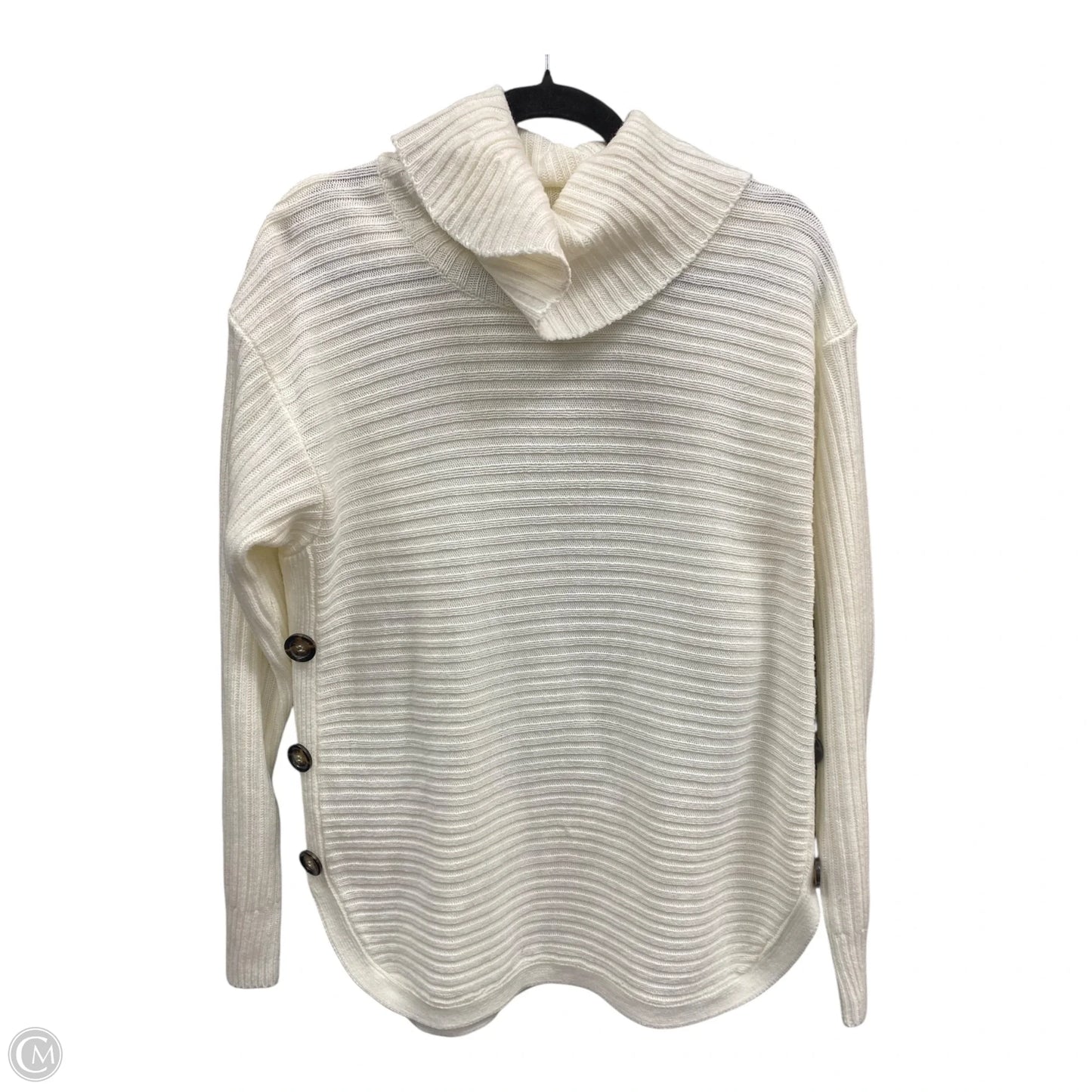 Sweater By Jason Maxwell In Cream, Size: L
