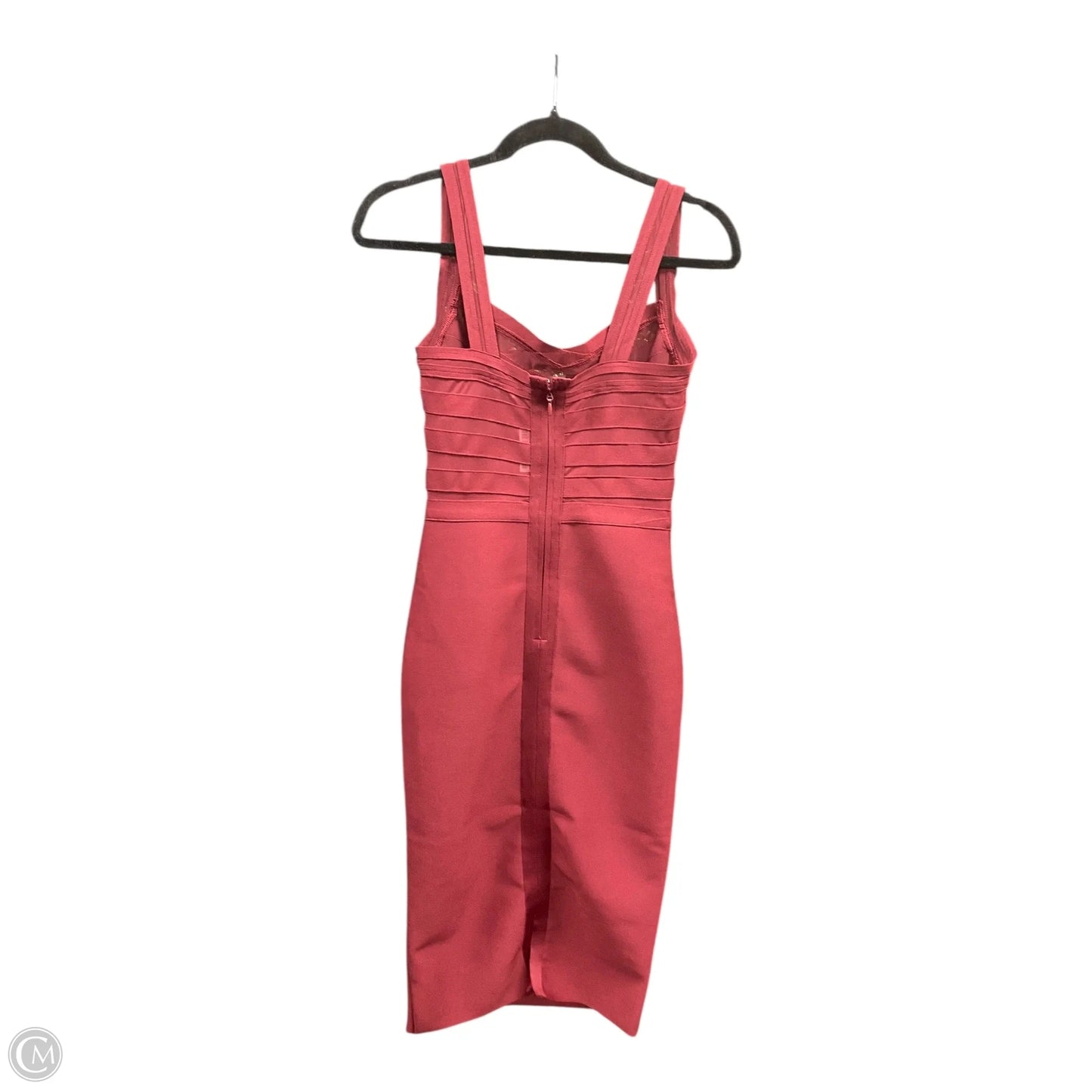 Dress Party Midi By Fashion Nova In Maroon, Size: S