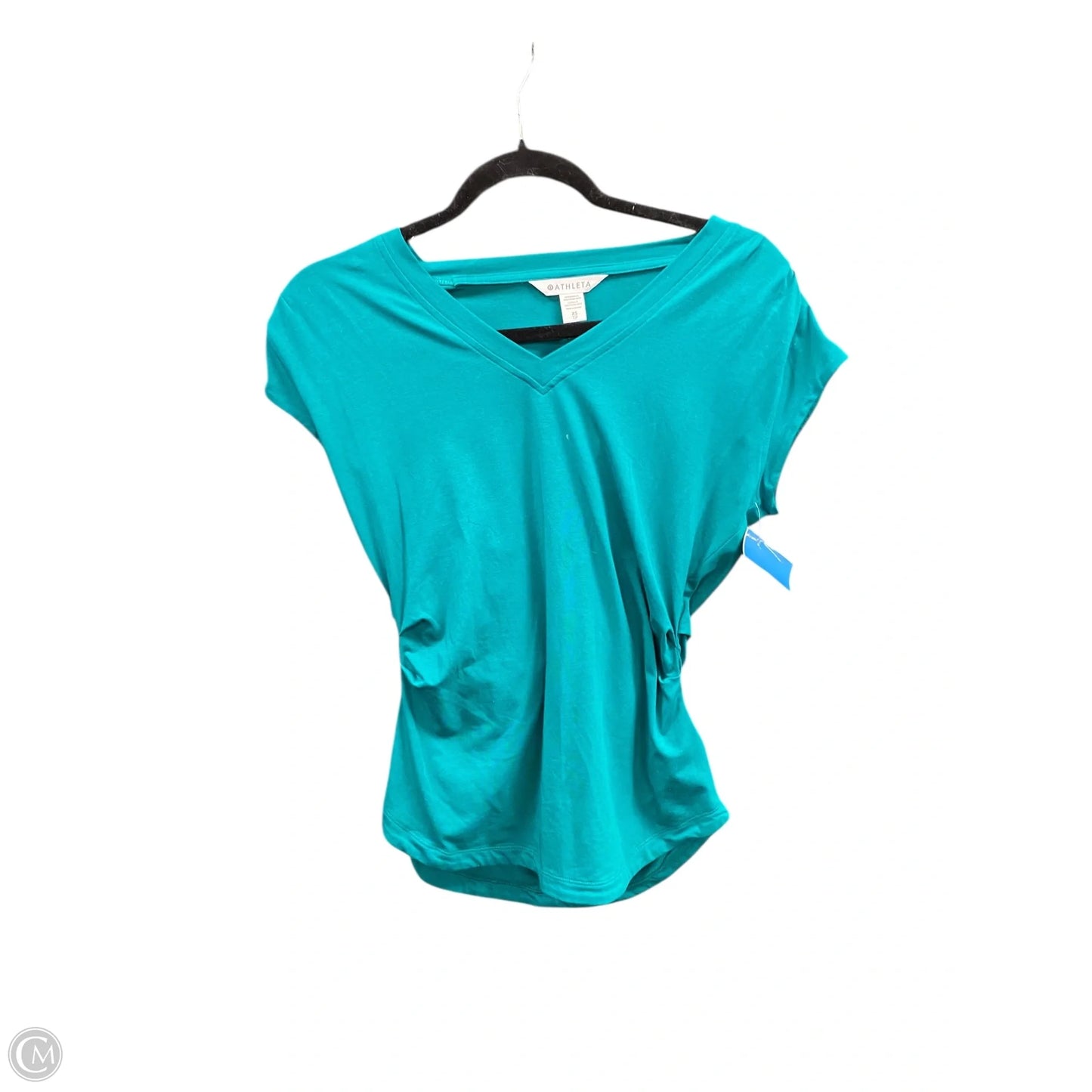 Athletic Top Short Sleeve By Athleta In Green, Size: Xs