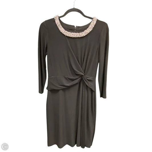 Dress Party Short By Anne Klein In Black & Silver, Size: 4