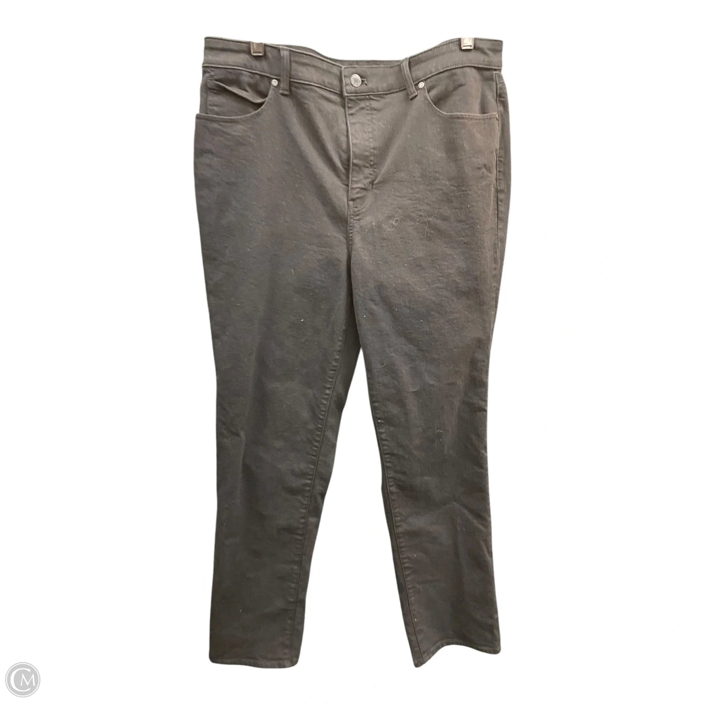 Jeans Straight By Talbots In Black, Size: 14