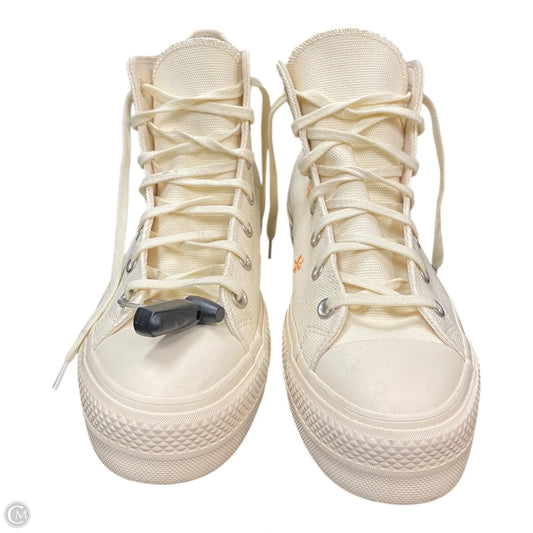 Shoes Sneakers By Converse In Cream & Orange, Size: 10.5