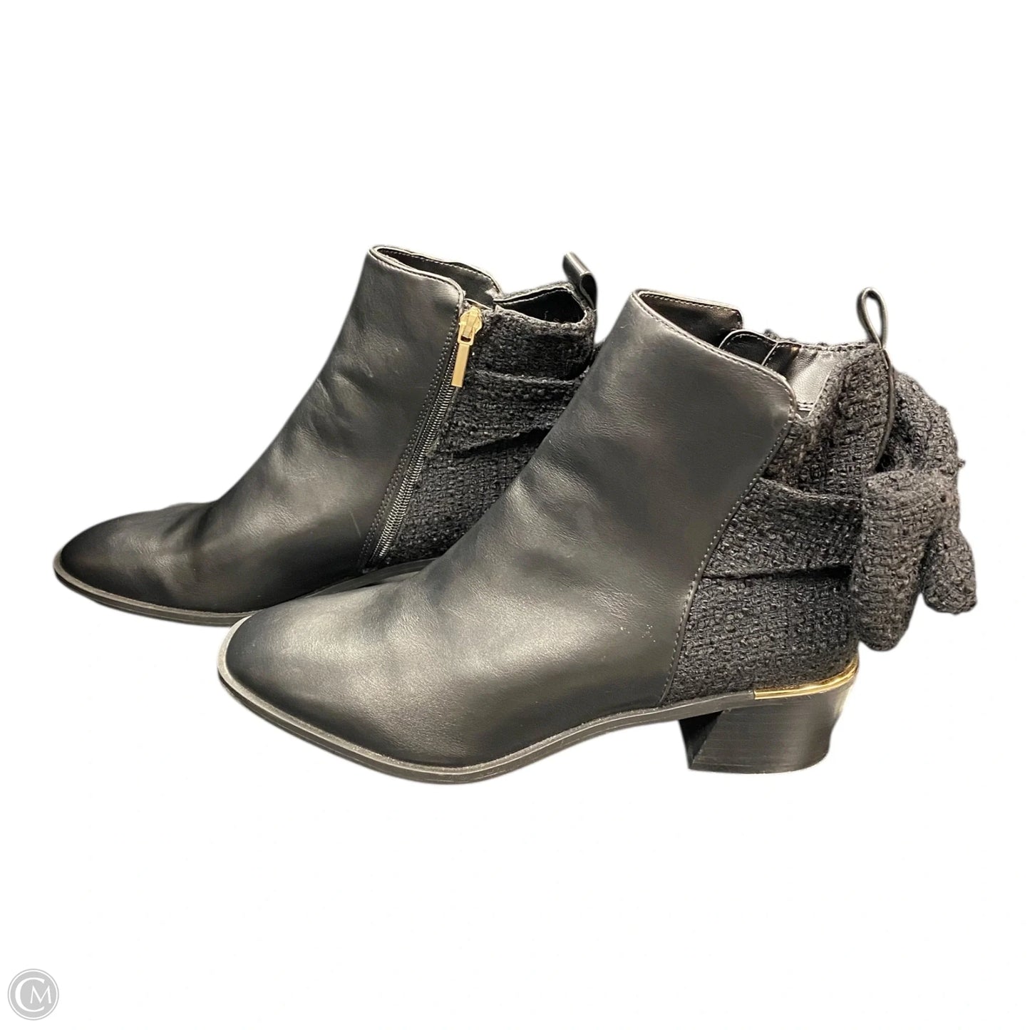 Boots Ankle Heels By Crown And Ivy In Black, Size: 11