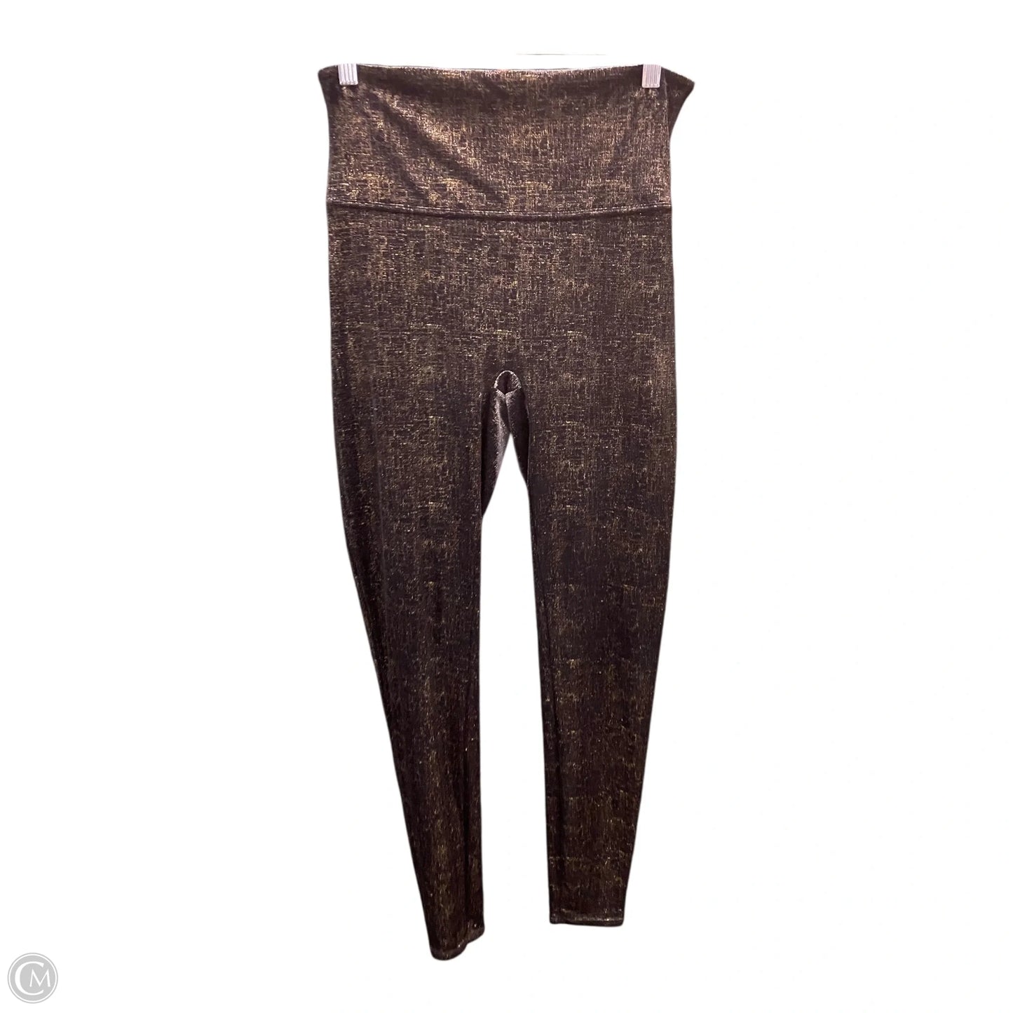 Pants Leggings By Spanx In Black & Gold, Size: L