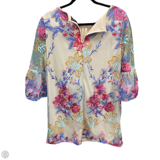 Dress Casual Short By Eci In Floral Print, Size: 6