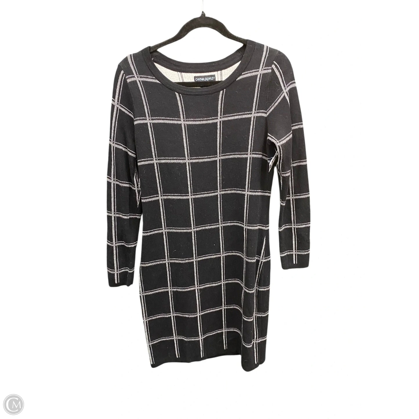 Dress Sweater By Cynthia Rowley In Black & White, Size: M